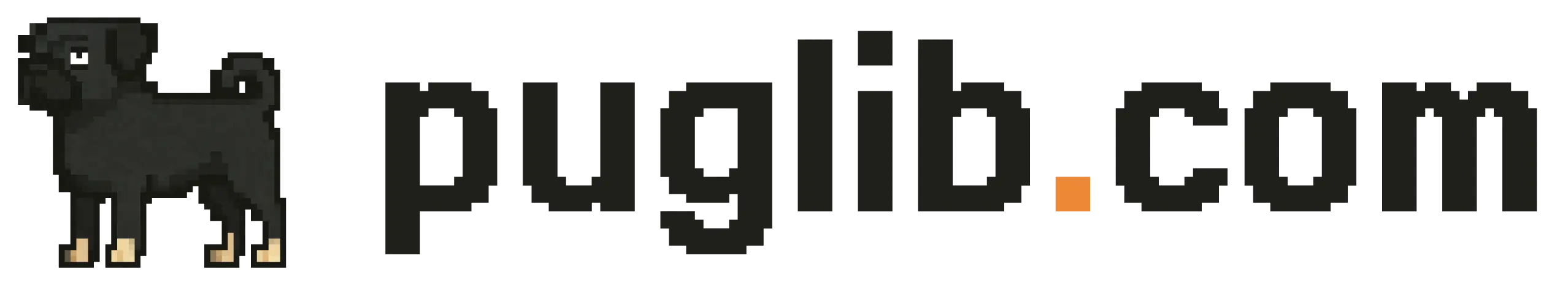 Website Logo, A dog with the name publib.com